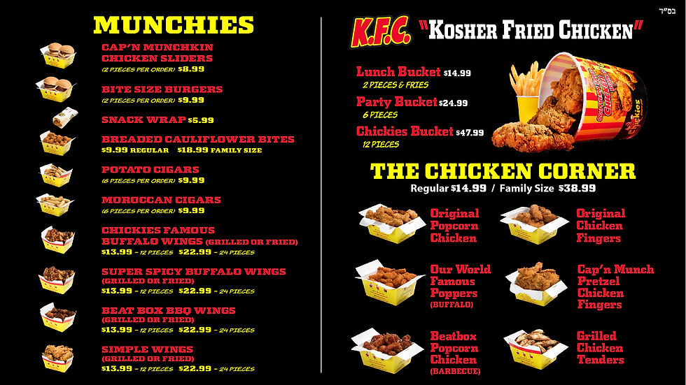 TEANECK NEW JERSEY Chickies Food